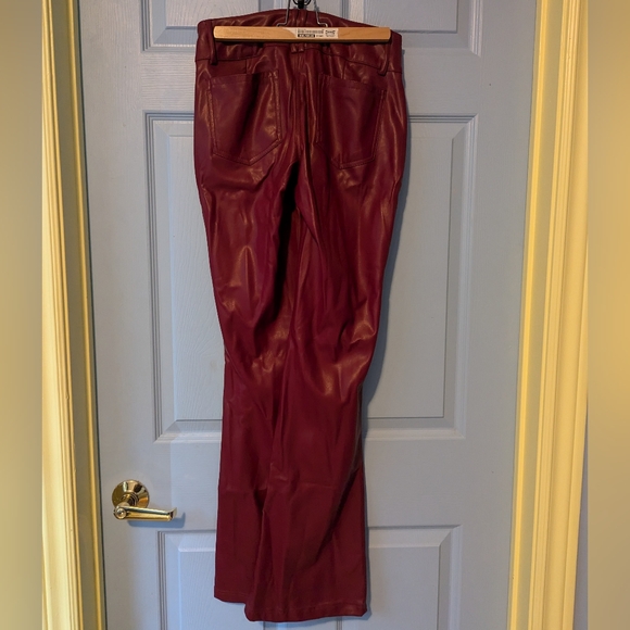 Pleather, red pants - Picture 2 of 5